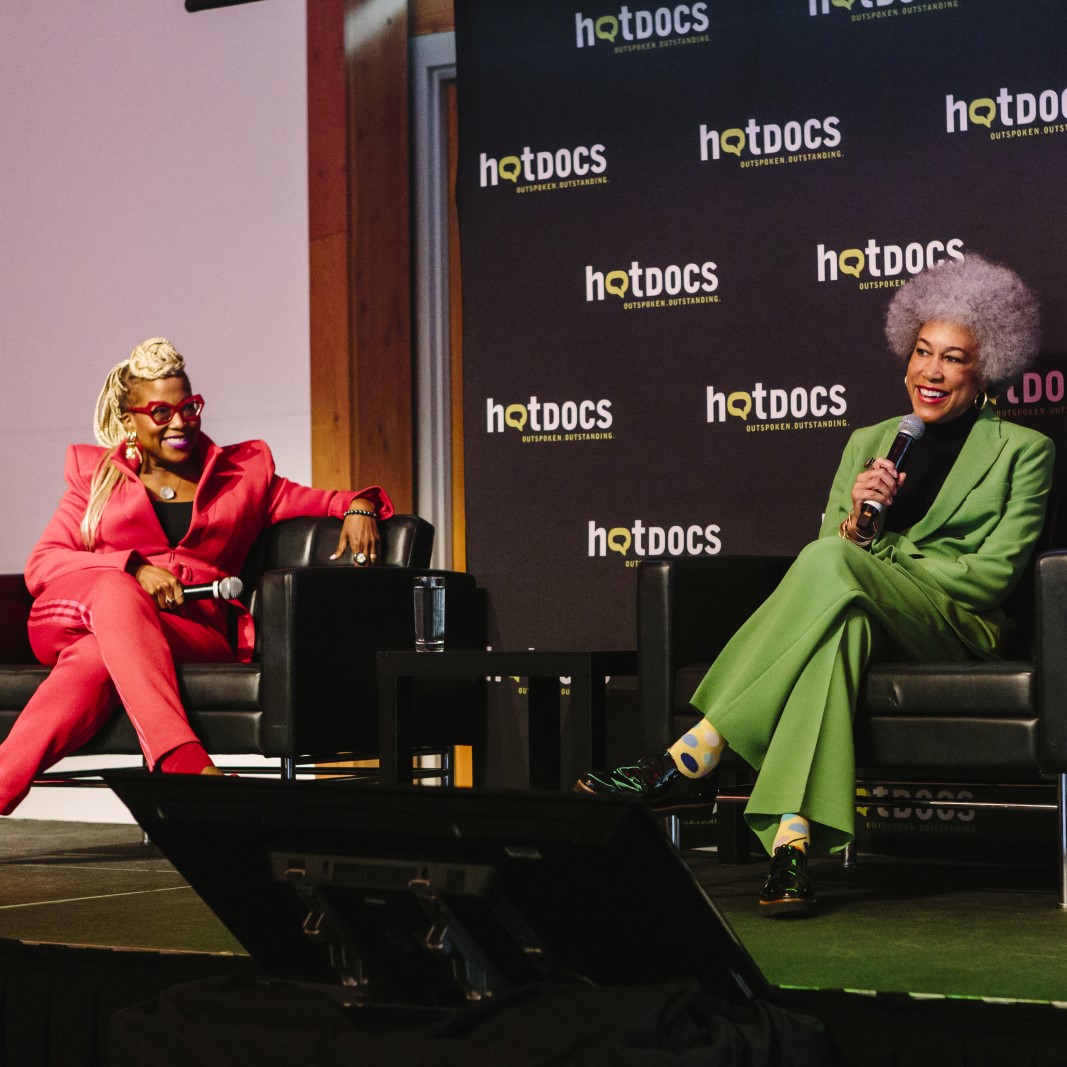 Marie Nelson and Marsha Cooke at Hot Docs